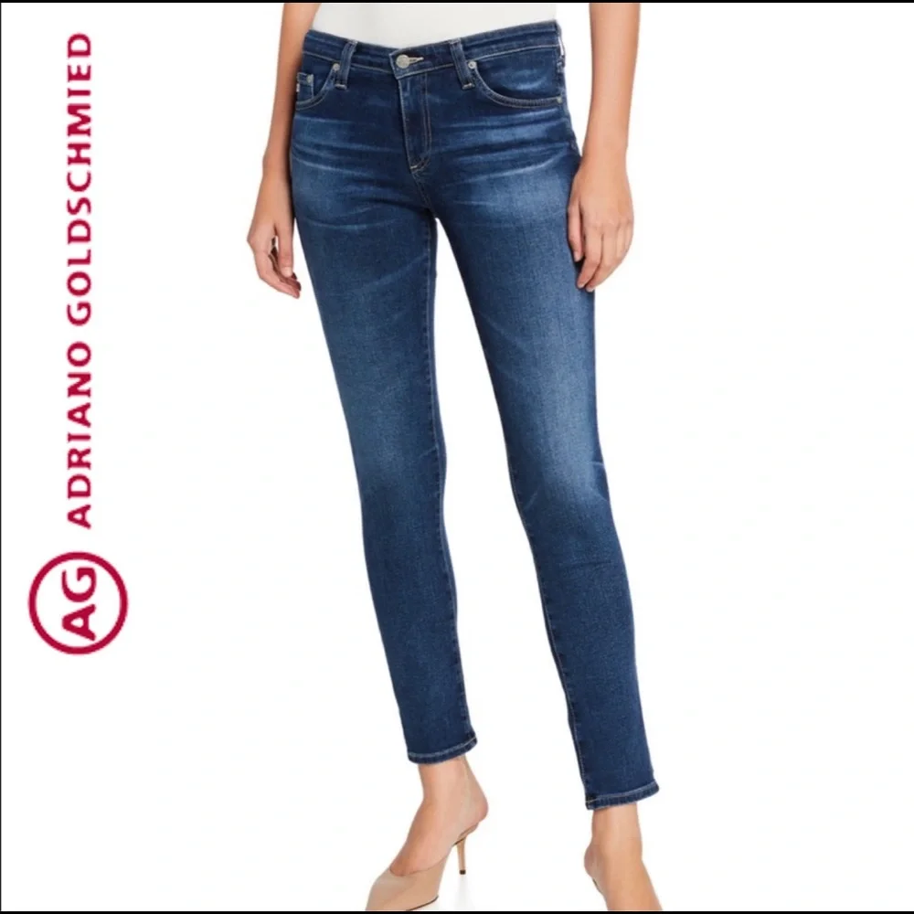 AG Adriano Goldschmied Women's Skinny Jeans - Dark Blue 30